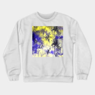 Yellow abstract Crewneck Sweatshirt